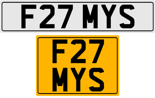 F27 mys old style 3x3 - f27, number