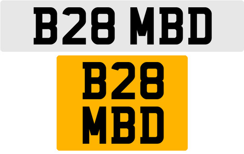 B28 mbd old style 3x3 - old, number