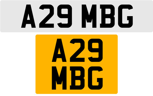 A29 mbg old style 3x3 - mbg, number